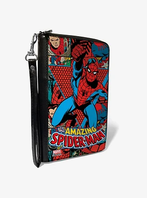 Marvel The Amazing Spider-Man Action Retro Comic Zip Around Wallet