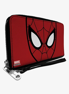 Marvel Spider-Man Face Close Up Zip Around Wallet