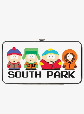 South Park Boys and Text 8 Bit Hinged Wallet