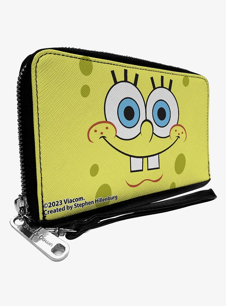 SpongeBob SquarePants Face Close Up Zip Around Wallet