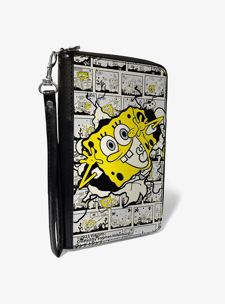 SpongeBob SquarePants Breakthrough Scene Zip Around Wallet