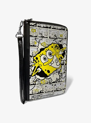 SpongeBob SquarePants Breakthrough Scene Zip Around Wallet