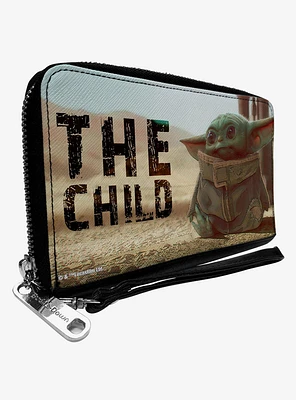 Star Wars Mandalorian The Child The Force Is Strong Zip Around Wallet