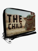 Star Wars Mandalorian The Child The Force Is Strong Zip Around Wallet