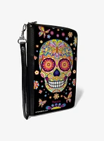 Thaneeya McArdle Mariposa Calaveras Flowers Zip Around Wallet