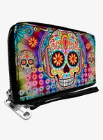 Thaneeya McArdle Tranquility Beats Calaveras Flowers Zip Around Wallet