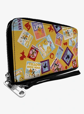The Wizard of Oz Characters Scenes and Icons Zip Around Wallet