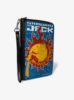 Samurai Jack My Quest Continues Katana Pose Zip Around Wallet