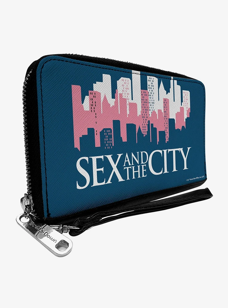 Sex and The City Skyline Title Logo Zip Around Wallet