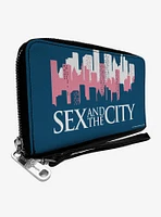 Sex and The City Skyline Title Logo Zip Around Wallet