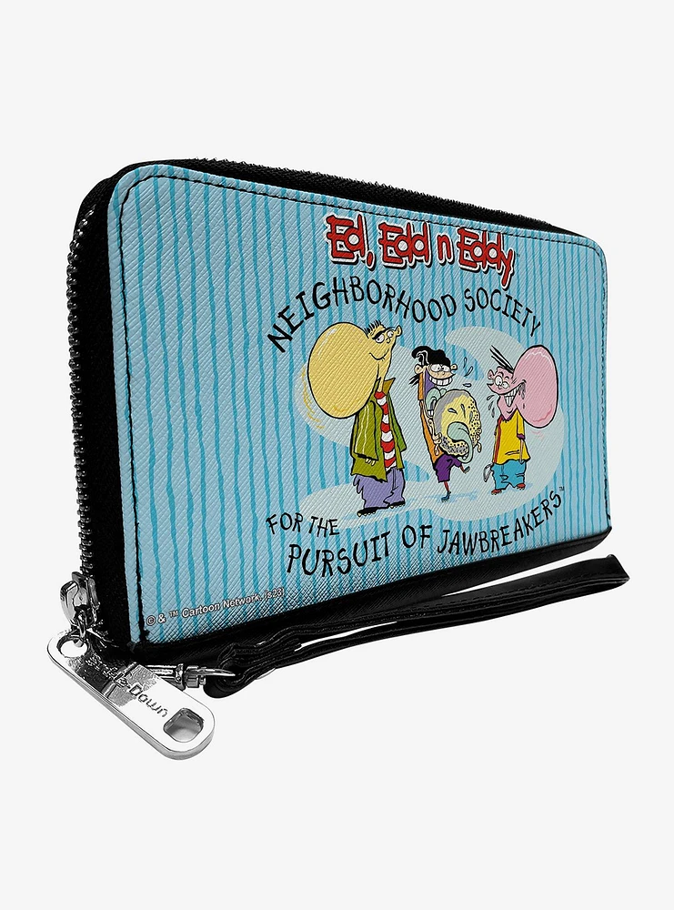 Ed Edd N Eddy Jawbreakers Pose and Title Logo Zip Around Wallet