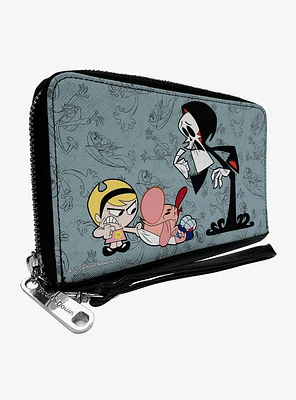 The Grim Adventures of Billy and Mandy Group Zip Around Wallet