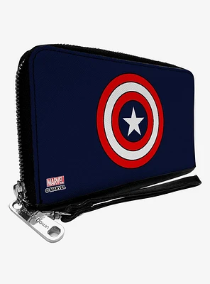 Marvel Captain America Shield Zip Around Wallet