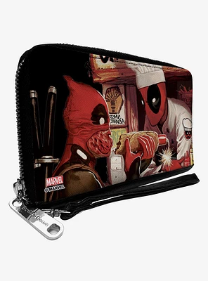 Marvel Deadpool Kills No. 2 Dynamite Chimichanga Zip Around Wallet