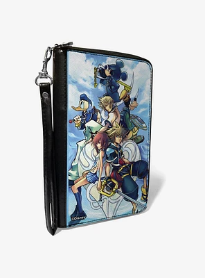 Disney Kingdom Hearts 6-Character Group Pose Zip Around Wallet