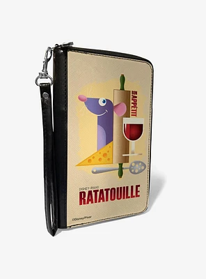 Disney Ratatouille Remy Bon Appetit Hiding Pose Zip Around Wallet