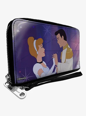 Disney Cinderella and Prince Ball Scene Zip Around Wallet
