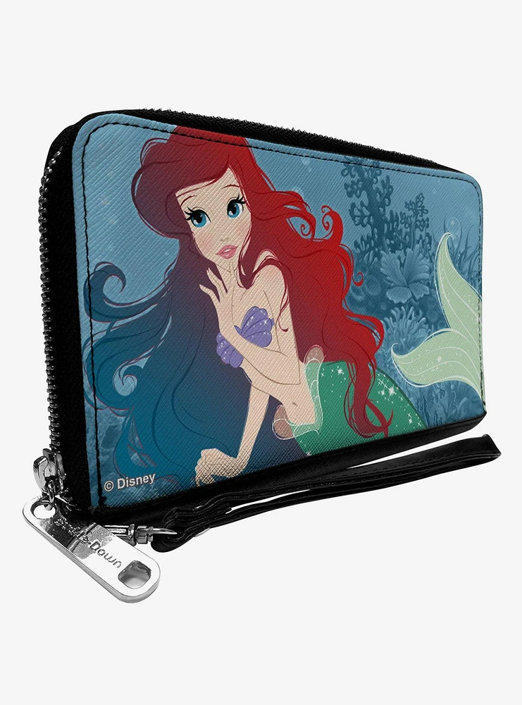 Disney The Little Mermaid Ariel Reef Zip Around Wallet