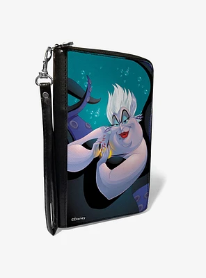 Disney The Little Mermaid Ursula Pose Bubbles Zip Around Wallet