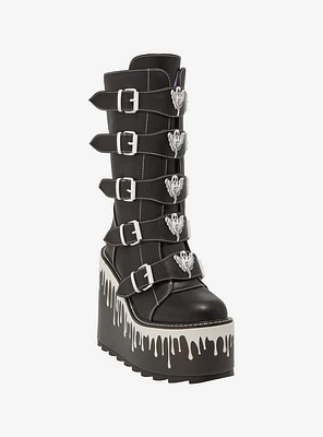 YRU Ghost Drip Dune Platform Boots