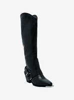 Azalea Wang Motorcycle O-Ring Knee-High Boots