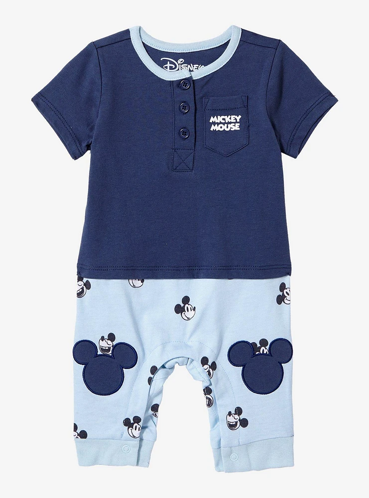 Disney Mickey Mouse Silhouette Patches Infant One-Piece