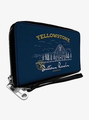 Yellowstone Dutton Ranch Landscape Zip Around Wallet