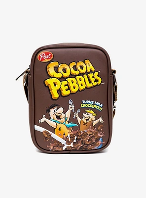 The Flintstones Cocoa Pebbles Fred Barney Cereal Box Replica Crossbody Bag
