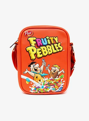 The Flintstones Fruity Pebbles Fred Barney Cereal Box Replica Crossbody Bag