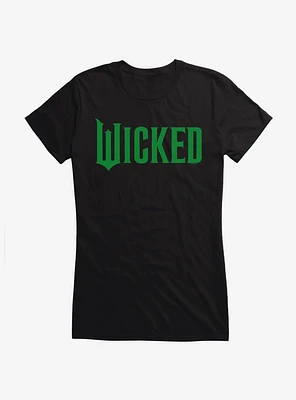 Wicked Movie Green Logo Girls T-Shirt