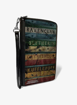 Harry Potter Houses Burnt Banners Zip Around Wallet