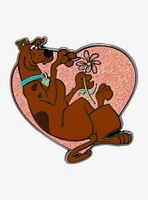 Scooby-Doo! Scooby Heart-Shaped Glitter Enamel Pin — BoxLunch Exclusive