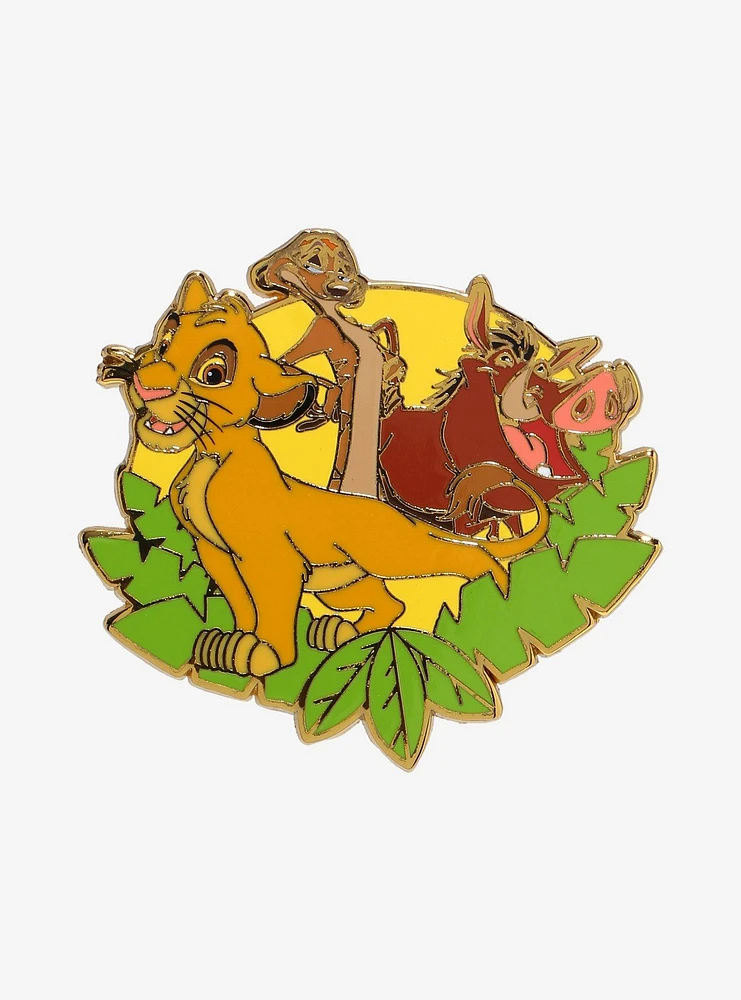 Disney The Lion King Simba, Timon, and Pumbaa Enamel Pin - BoxLunch Exclusive