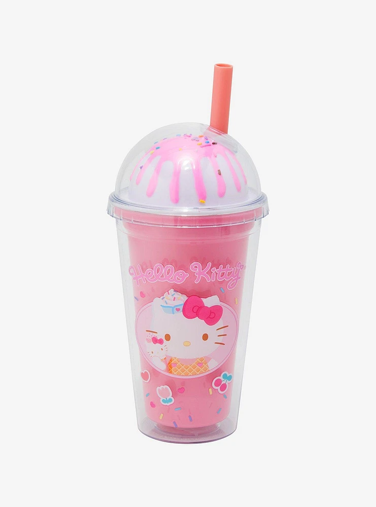 Hello Kitty Ice Cream Dome Acrylic Travel Cup