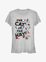 Dr. Seuss The Cat Hat Juggling Girls T- Shirt