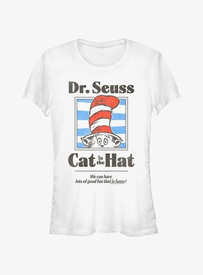 Dr. Seuss The Cat Hat Fun That Is Funny Girls T- Shirt