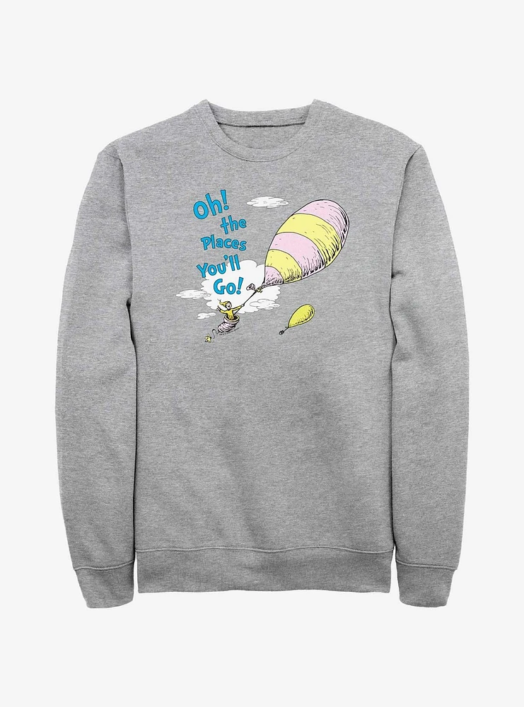 Dr. Seuss Oh The Places Sweatshirt