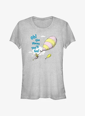 Dr. Seuss Oh The Places Girls T- Shirt