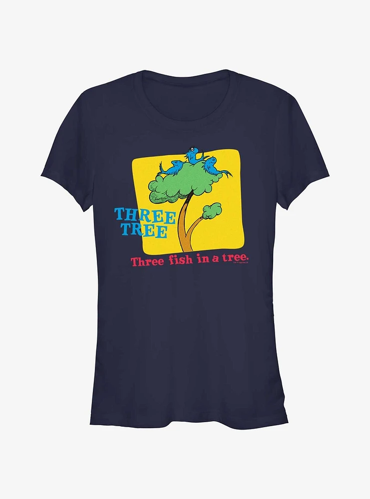 Dr. Seuss Three Fish A Tree Girls T- Shirt