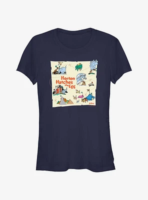 Dr. Seuss Horton Map Girls T- Shirt