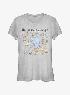 Dr. Seuss Horton Hatches the Egg Girls T- Shirt