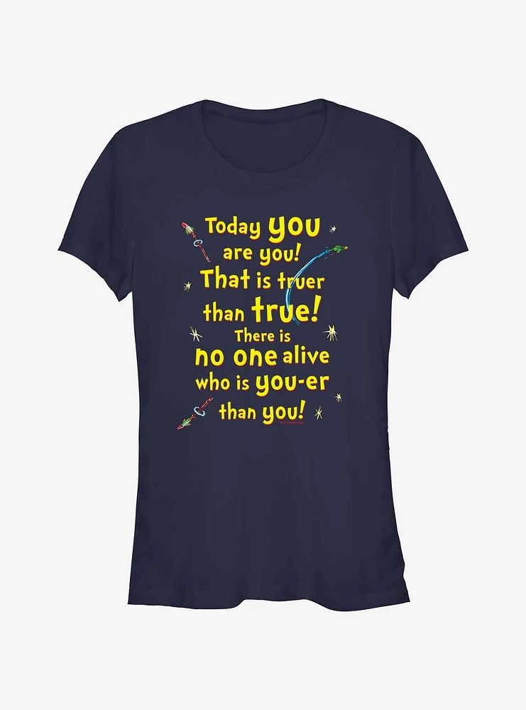 Dr. Seuss Truer Than True Girls T- Shirt