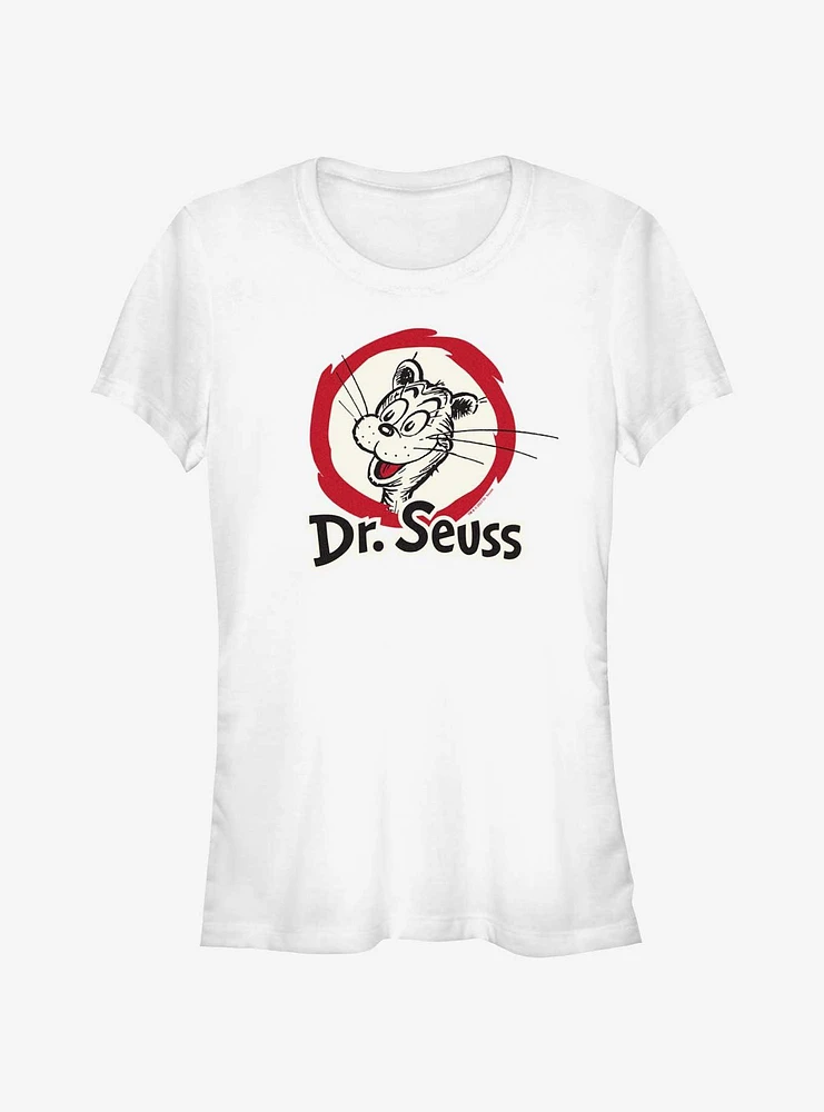 Dr. Seuss The Cat Badge Girls T- Shirt