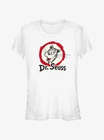 Dr. Seuss The Cat Badge Girls T- Shirt