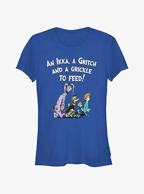 Dr. Seuss Grickle To Feed Girls T- Shirt