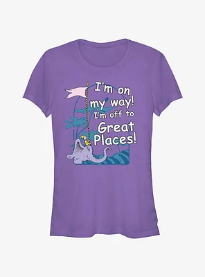 Dr. Seuss Elephant Field Park Girls T- Shirt