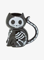 Cat Skeleton Figural Mug