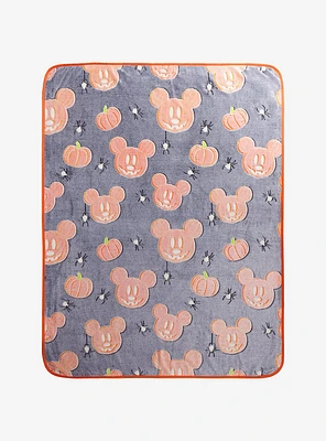 Disney Mickey Mouse Pumpkin Throw Blanket