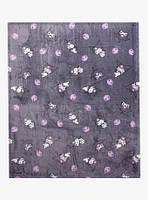 Kuromi Skull Toss Throw Blanket