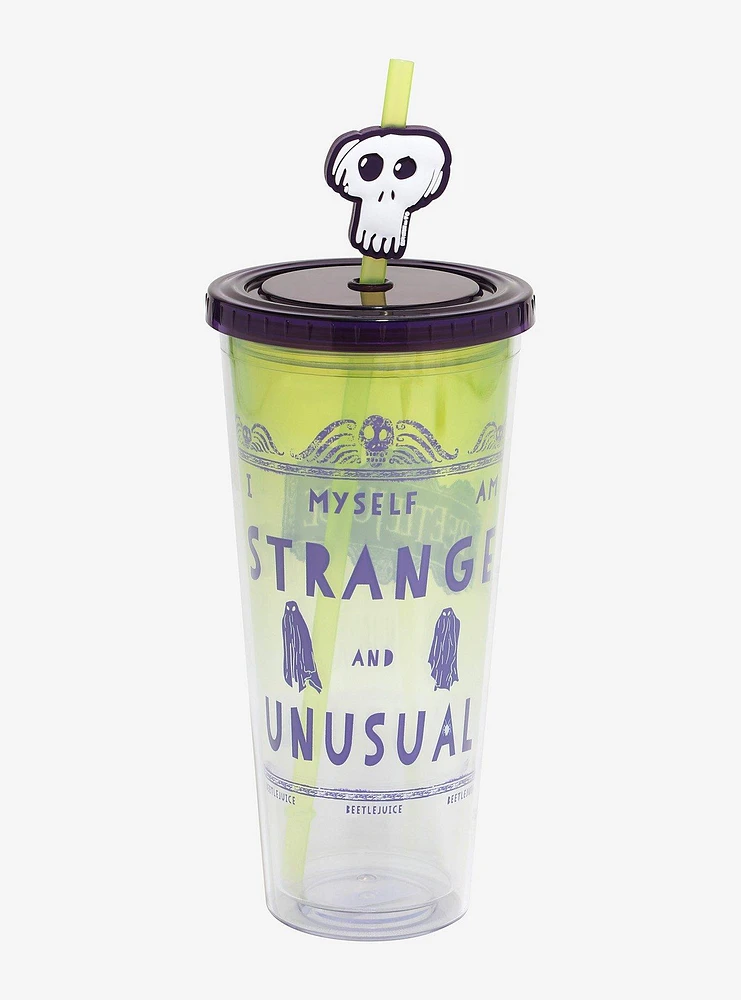 Beetlejuice Strange And Unusual Acrylic Travel Cup